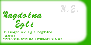 magdolna egli business card